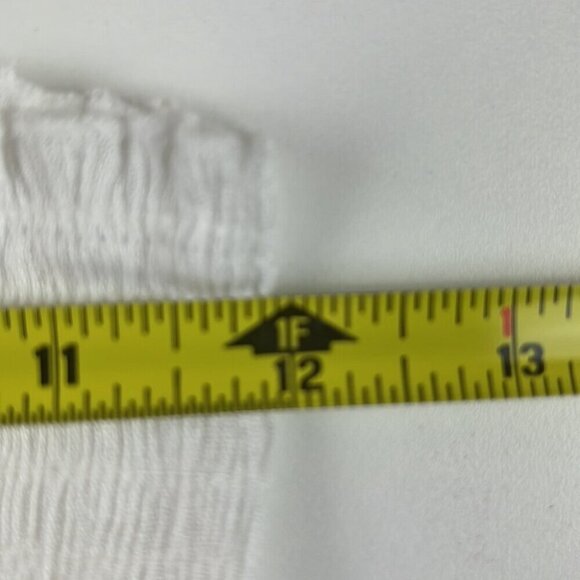 Nwt Saks Fifth Avenue White Smocked Maxi Dress - Picture 5 of 9